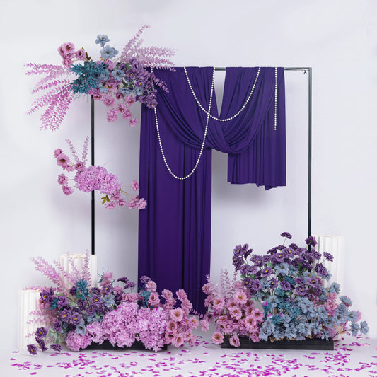 Purple atmosphere, proposal and confession scene construction, indoor and outdoor scene decoration