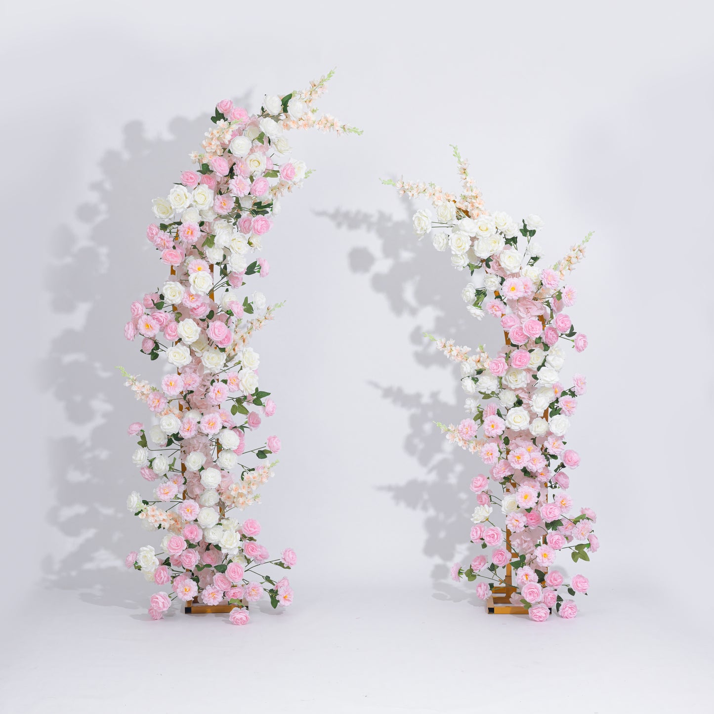 Pink horn floral arrangement, proposal and confession, indoor and outdoor scene decoration set